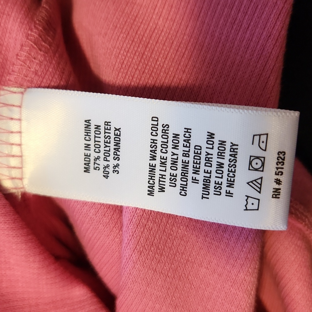 CeCe Vibrant Pink Rhinestone Button Henley Y2k Ribbed Ruffled Base Layer Shirt - Picture 12 of 16